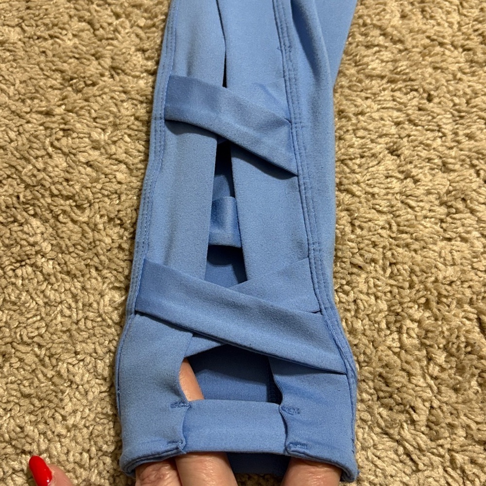 Free People Movement Very Prairie Leggings Corsican Blue Small - Picture 3 of 6